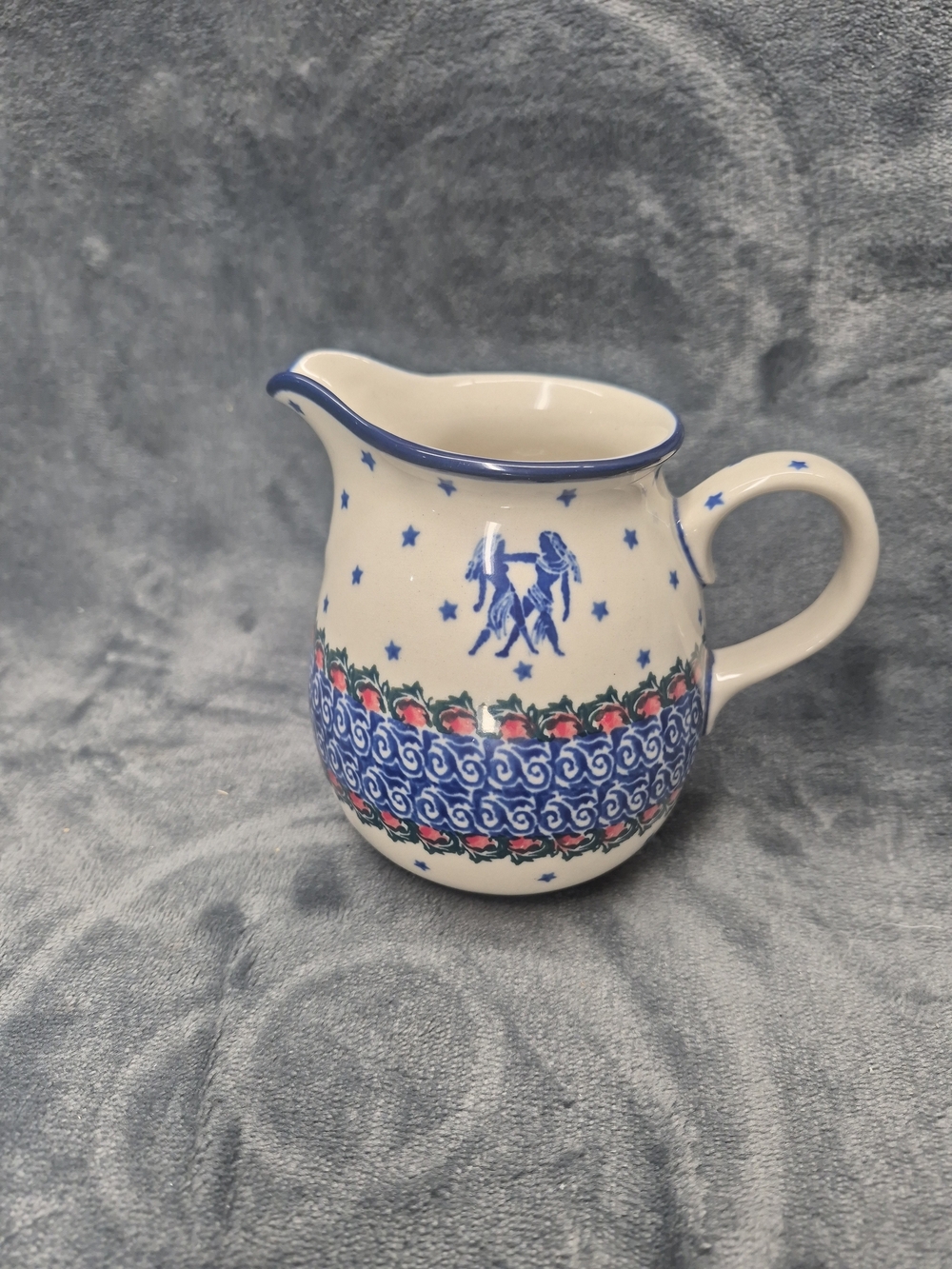 Boleslawiec polish pottery Polish Creamer Zodiac Pattern Handmade In Portland